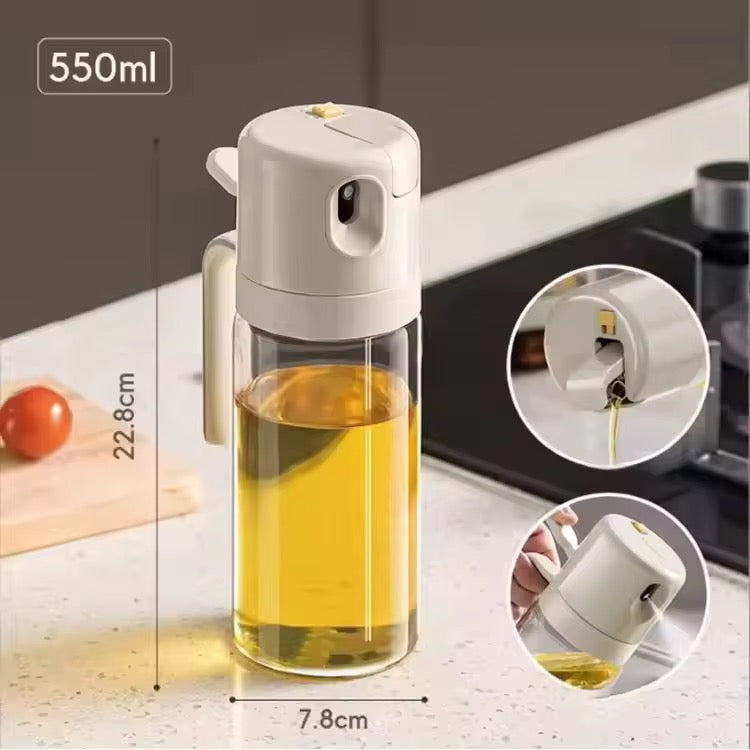 Lanphen™️ Premium Oil Sprayer Bottle – 550ml Kitchen Olive Oil Dispenser