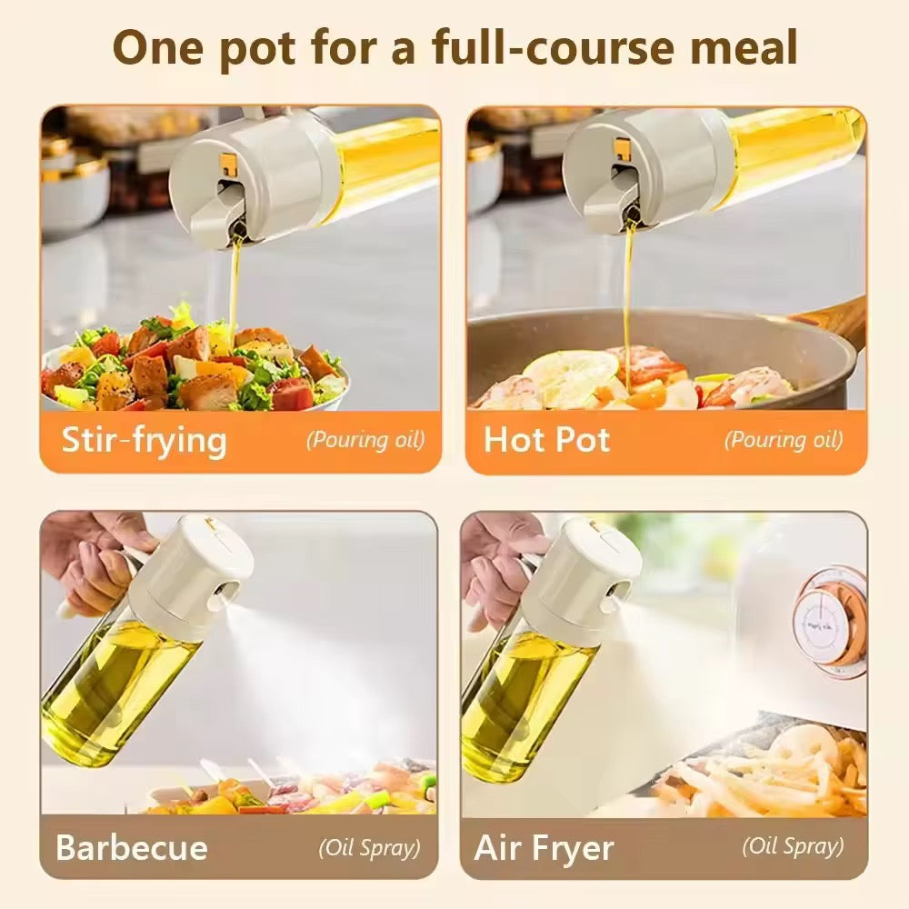Lanphen™️ Premium Oil Sprayer Bottle – 550ml Kitchen Olive Oil Dispenser