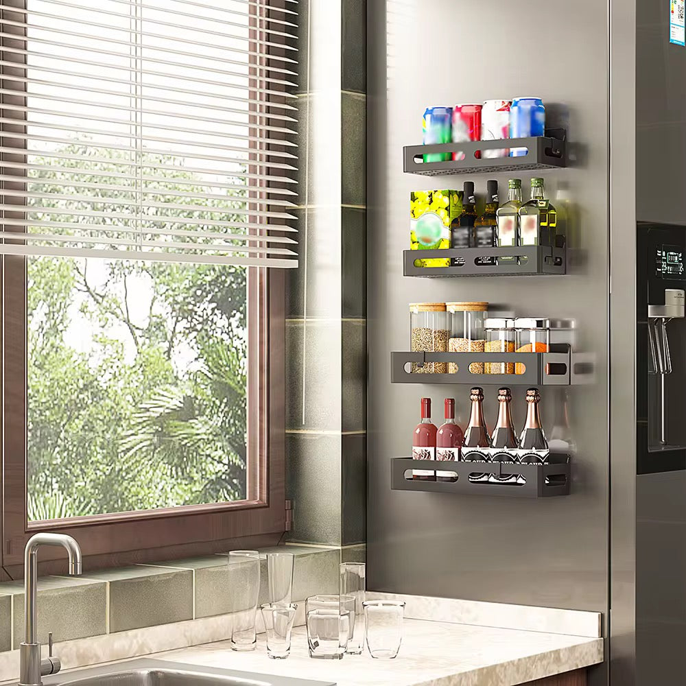 Lanphen™️ Magnetic Spice Rack Organizer – Fridge & Kitchen Storage Shelf