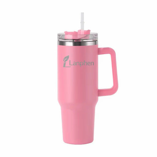Lanphen™️ 40oz Stainless Steel Insulated Tumbler – Thermal Travel Mug with Lid & Straw